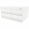 Business Source Multi-Grid Desktop Organizer, 4 Compartments, 4 Drawers, White BSN11882 - alternate 1